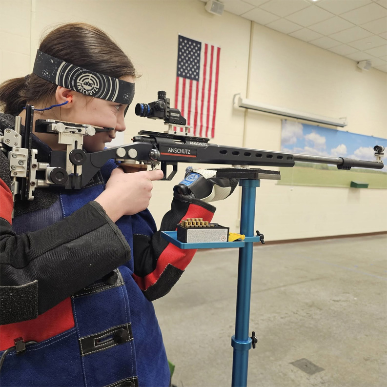 Youth precision rifle athlete